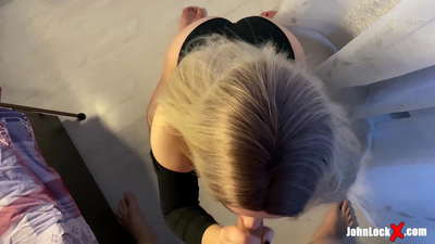 Redhead Thith Dick dhe Fucking Up, Getting Sperma në Ass saj